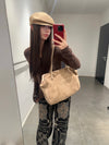 SWAYING 24 Autumn and Winter Low Round Neck Wool Bottoming Shirt SW-SW24AW1T23-ZONG Brown SW24AW1T22